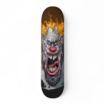 burning clown skateboards
