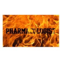 Burning Fire Pharmacologist Business Card
