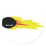 burning football stickers