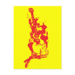 BURNING GUITAR postcards