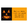 Burning Halloween Pumpkin Custom Photo Card