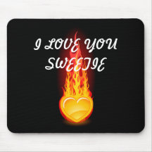 Burning Heart Mousepad
