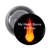 Burning Heart Pin