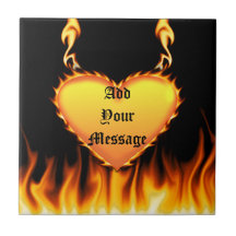 Burning Heart Ceramic Tiles
