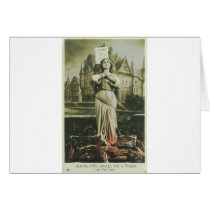 Burning Joan Greeting Card