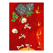 Burning Love Fire Custom Invite