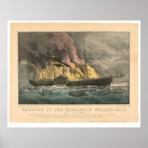 Burning of the Steamship Golden Gate (0144A)