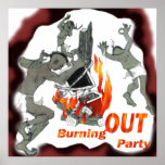 Burning Out Party Poster