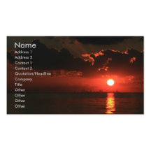 Burning Sky Business Cards