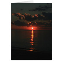 Burning Sky Greeting Card
