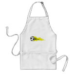 burning soccer ball apron