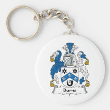Burns Family Crest Key Chain