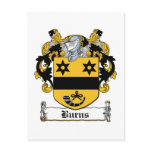 Burns Family Crest postcards