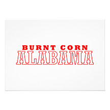 Burnt Corn, Alabama City Design Personalized Announcement