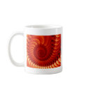 Burnt Orange Fractal mugs