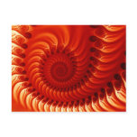 Burnt Orange Fractal postcards