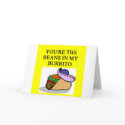 BURRITO and beans lover cards