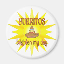 Burritos Brighten Refrigerator Magnets