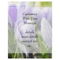 Bursting Into Blossom - Crocuses! Personalized Flyer