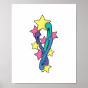 Bursting Stars Tattoo Design posters