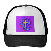 Bursting thru. mesh hat