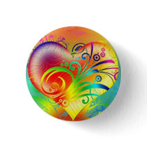 Bursting With Colourful Love Pin