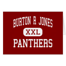 Burton R Jones - Panthers - Middle - Creston Iowa Greeting Card