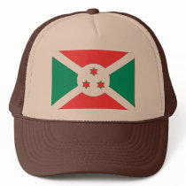 Burundi Flag Mesh Hat