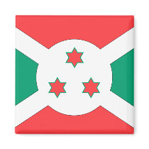 Burundi Flag Fridge Magnet