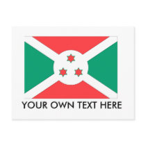 Burundi Flag Postcard