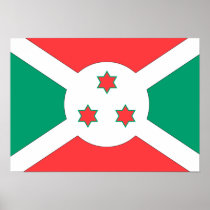 Burundi Flag Poster