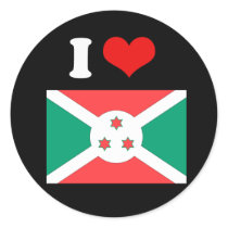 Burundi Flag Round Stickers