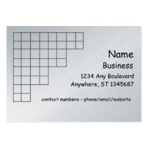 Bus Card - corner grid Business Card Template