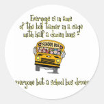 Bus Driver Round Stickers