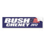 Bush Cheney 2012 Bumper Sticker