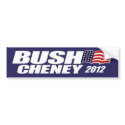 Bush Cheney 2012 bumper stickers