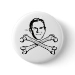 Bush Head and Crossbones Button