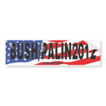 Bush/Palin 2012 bumper stickers