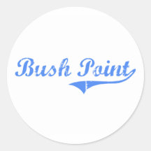 Bush Point Washington Classic Design Sticker
