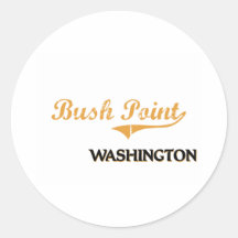 Bush Point Washington Classic Stickers