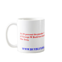 Bush popularity has dropped like Iraq  BUYBLUE.BIZ Mug