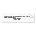 Bushism Bumper Sticker bumper stickers