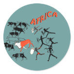 Bushmen cave painting artwork tees and gifts stickers