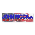 Business as Usual Sticker Bumper Stickers