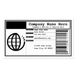 business barcode business card template