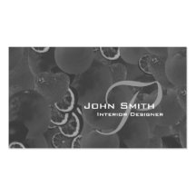 Business Card Amazing Sepia Fruits With Monogram