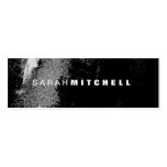 Business Card - Black & White Grunge Monogram