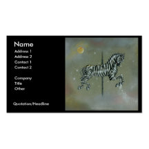 Business Card - Carousel Zebra