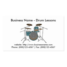 Business Card: Drum Lessons