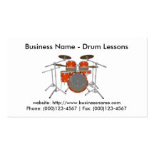 Business Card: Drum Lessons